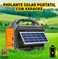 PARLANTE Karaoke con panel solar