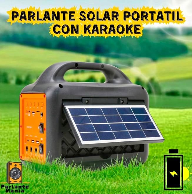 PARLANTE Karaoke con panel solar